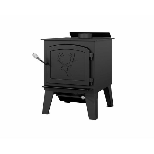 Drolet Black Stag II Wood Stove DB03411 - Admired Selection