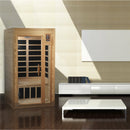 Golden Designs "Barcelona Select" 1-2-person Low EMF Far Infrared Sauna Canadian Hemlock GDI-6106-01