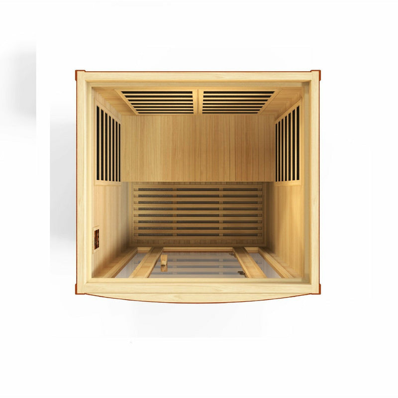 Golden Designs Dynamic "San Marino" 2-person Low EMF Far Infrared Sauna DYN-6206-01