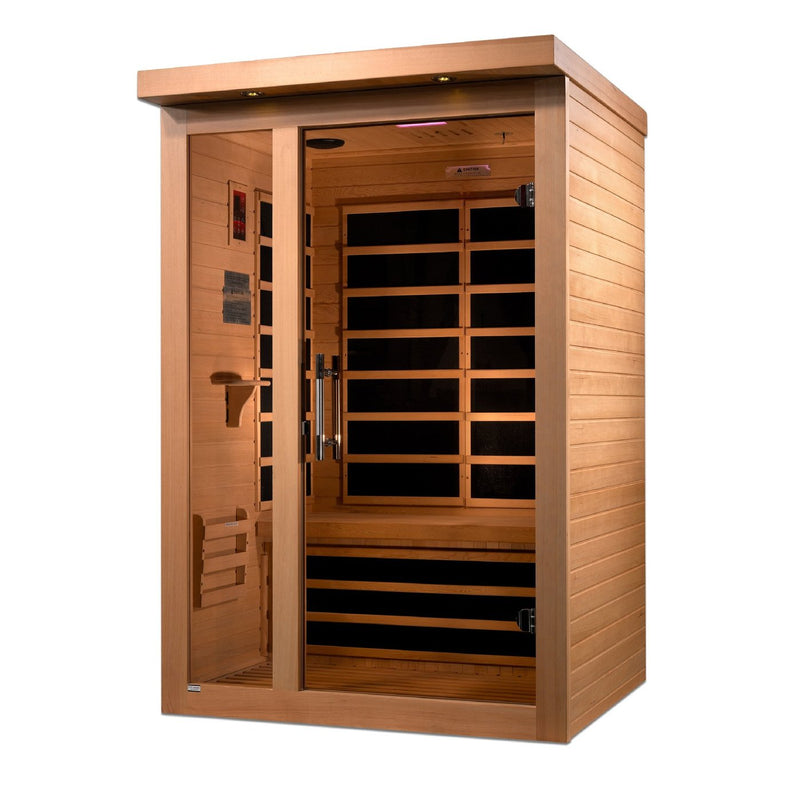Golden Designs Dynamic "Llumeneres"  2-person Ultra Low EMF Far Infrared Sauna DYN-6215-02