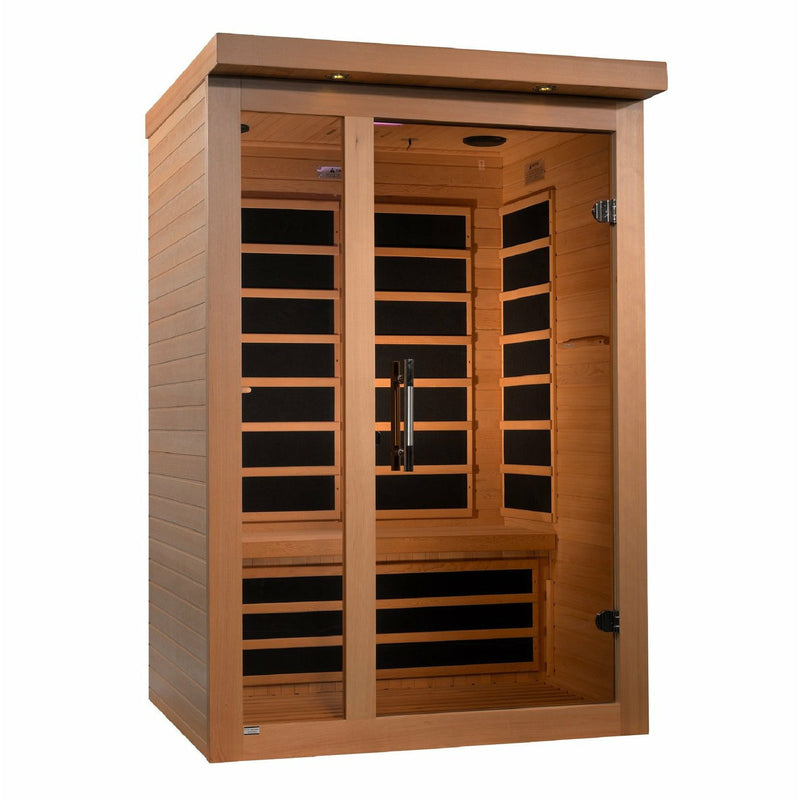 Golden Designs Dynamic "Llumeneres"  2-person Ultra Low EMF Far Infrared Sauna DYN-6215-02